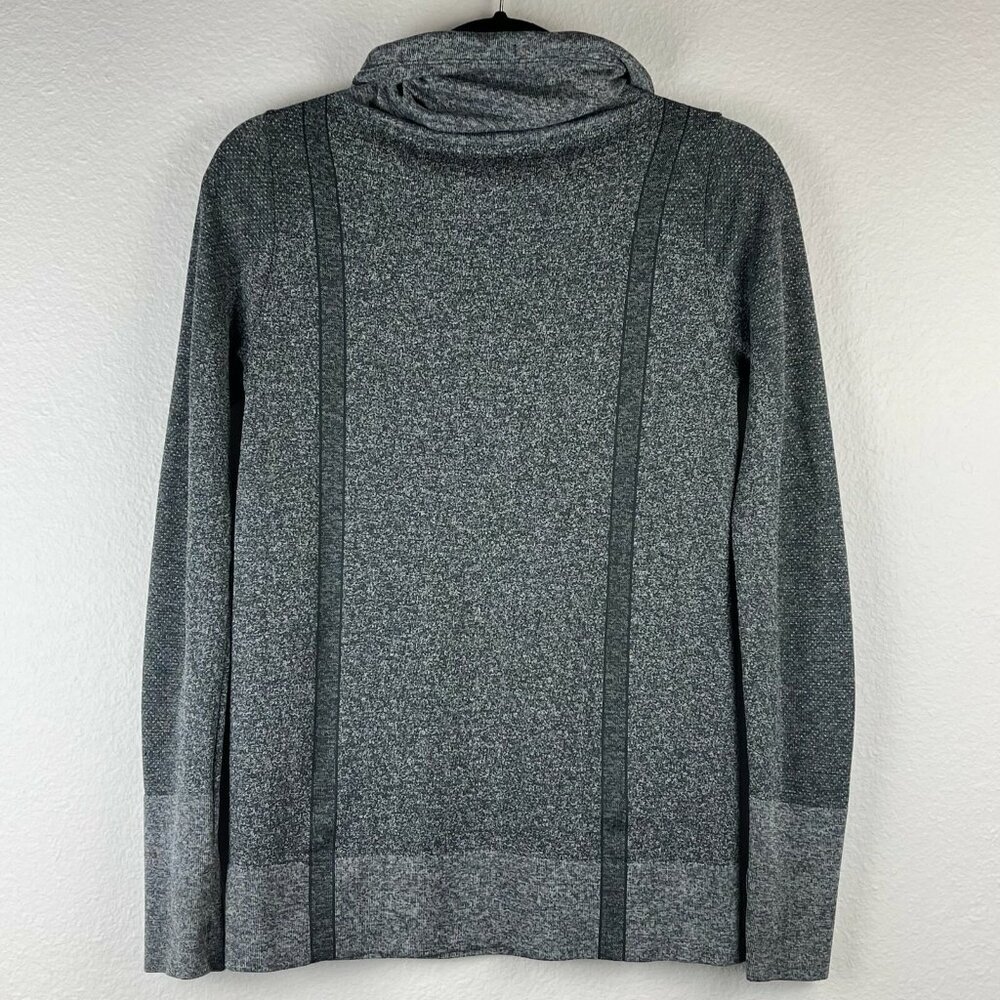 Under Armour Sweatshirt Women's Size S Threadborne HeatGear Hoodie Athletic Gray - Picture 3 of 8